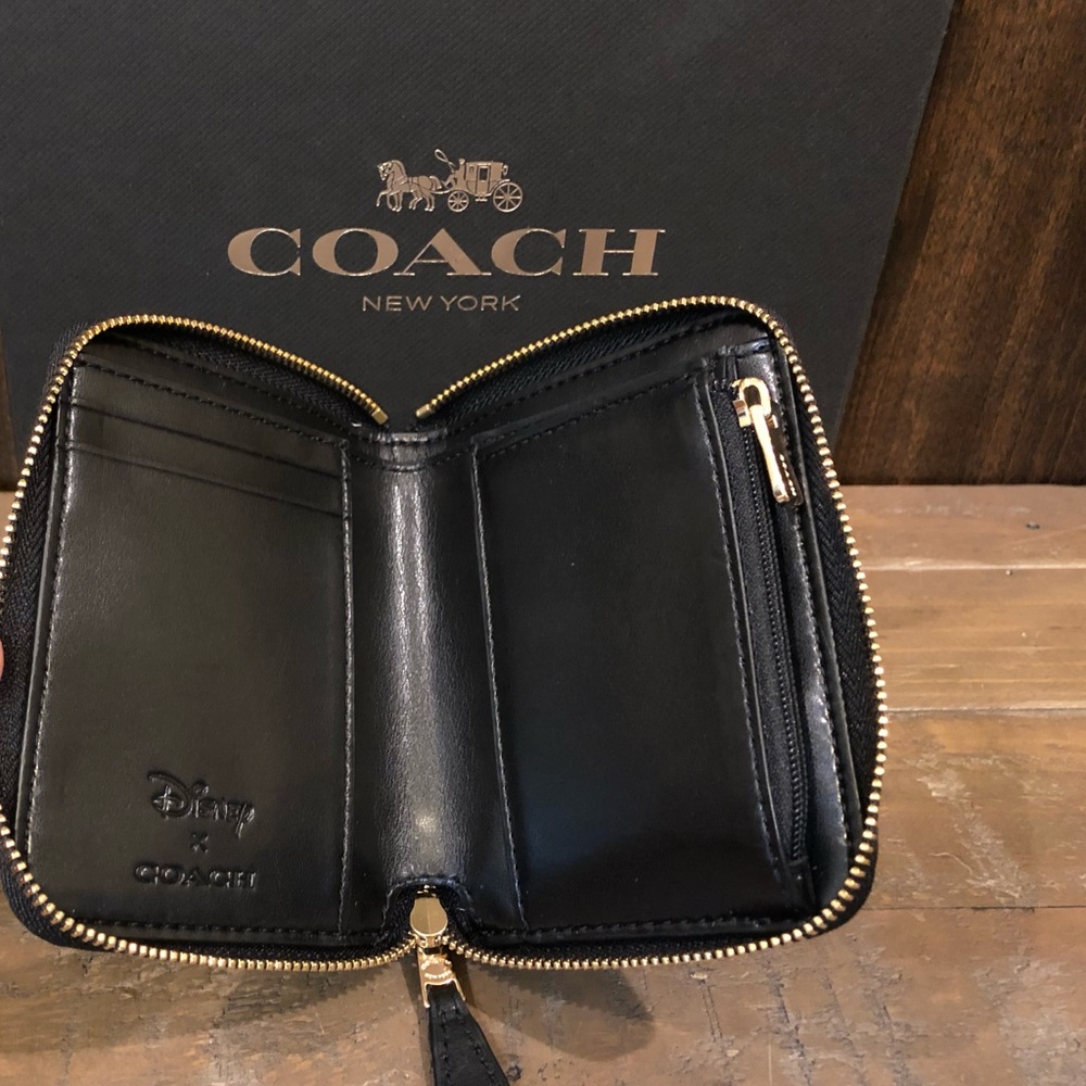 NWT Authentic Coach x Disney Eyes Zip Wallet - Picture 4 of 6